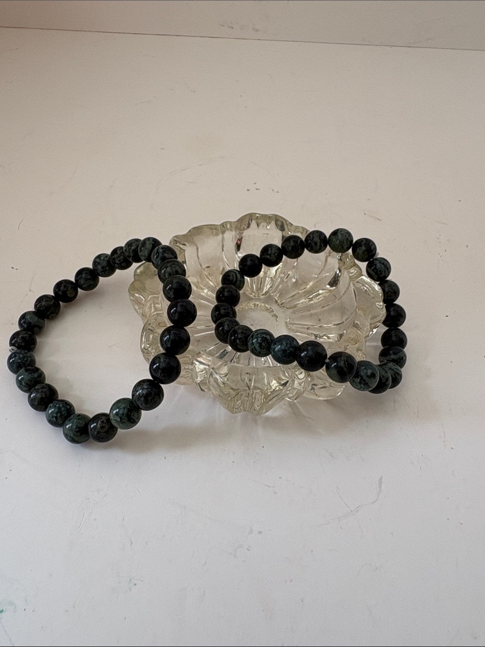 2 Natural Kambaba Jasper Gemstone bracelets